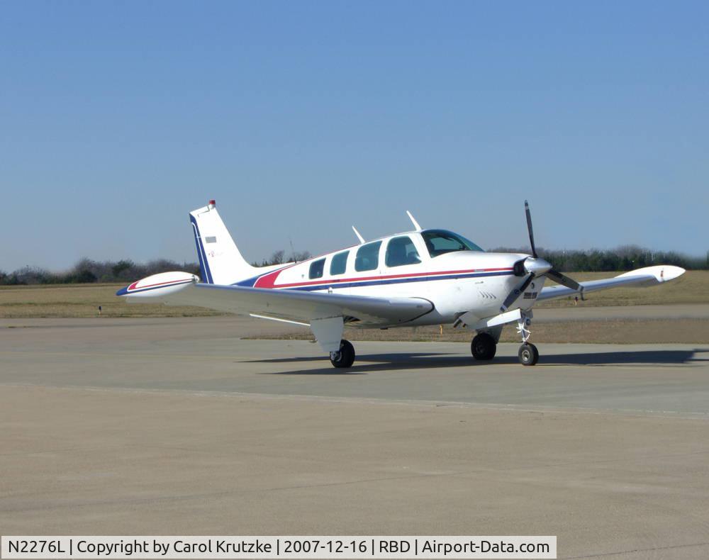 N2276L, 1976 Beech A36 Bonanza 36 C/N E-923, At Dallas Executive Airport