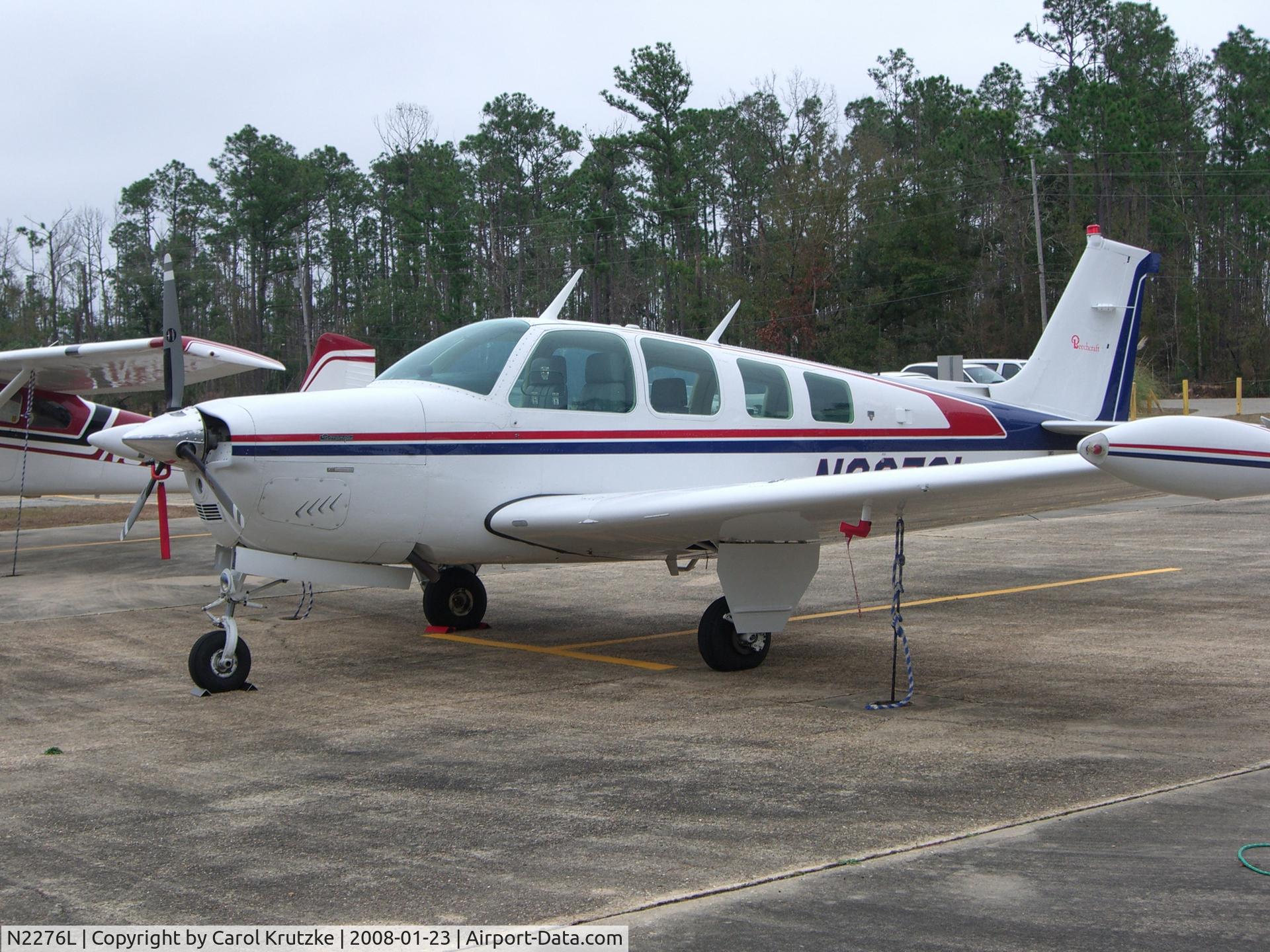 N2276L, 1976 Beech A36 Bonanza 36 C/N E-923, On the Ramp Diamondhead, Mississippi