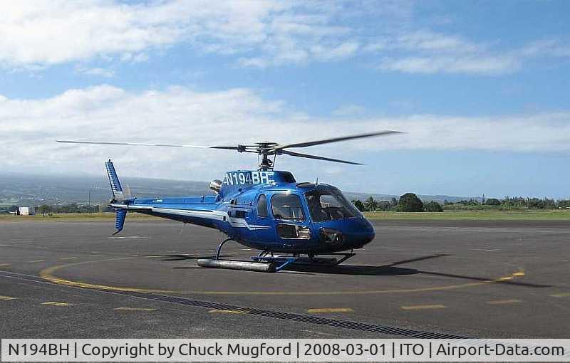 N194BH, 1995 Eurocopter AS-350B-2 Ecureuil Ecureuil C/N 2903, Blue Hawaiian Tour Helicopter - Big Island of Hawaii