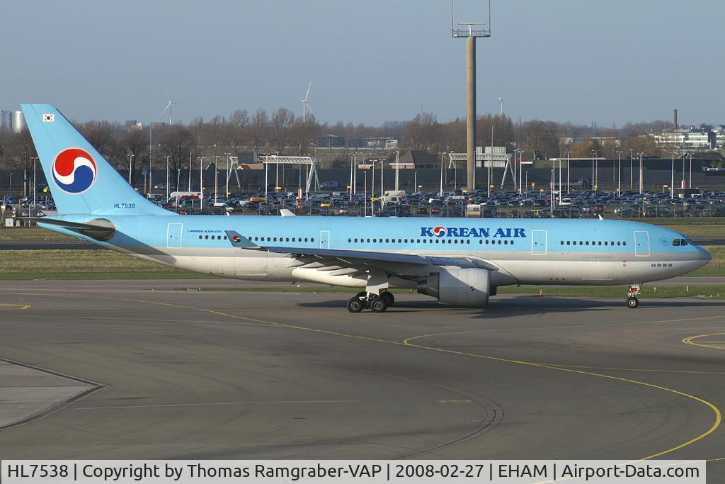 HL7538, 1998 Airbus A330-223 C/N 222, Korean Air Airbus A330-200
