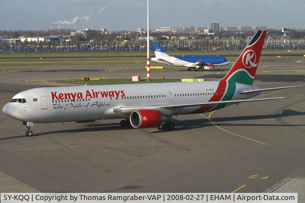 5Y-KQQ, 1994 Boeing 767-33A/ER C/N 27310, Kenya Airways Boeing 767-300