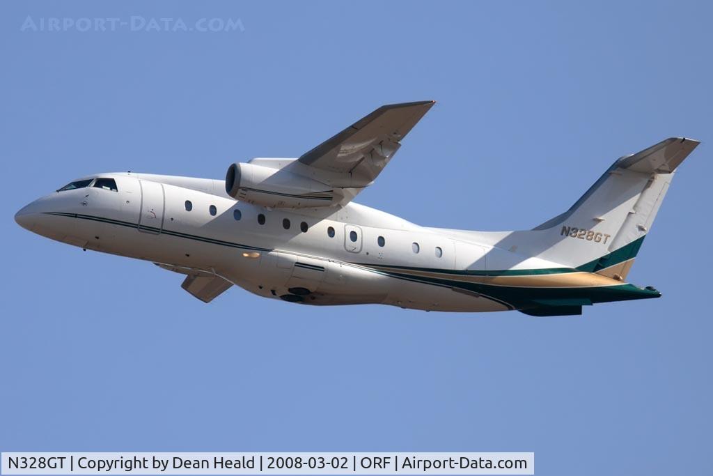 N328GT, 2001 Fairchild Dornier 328-300 328JET C/N 3183, Ultimate Air Charters LLC 2001 Dornier 328-300 N328GT climbing out from RWY 5 enroute to Richmond Int'l (KRIC).