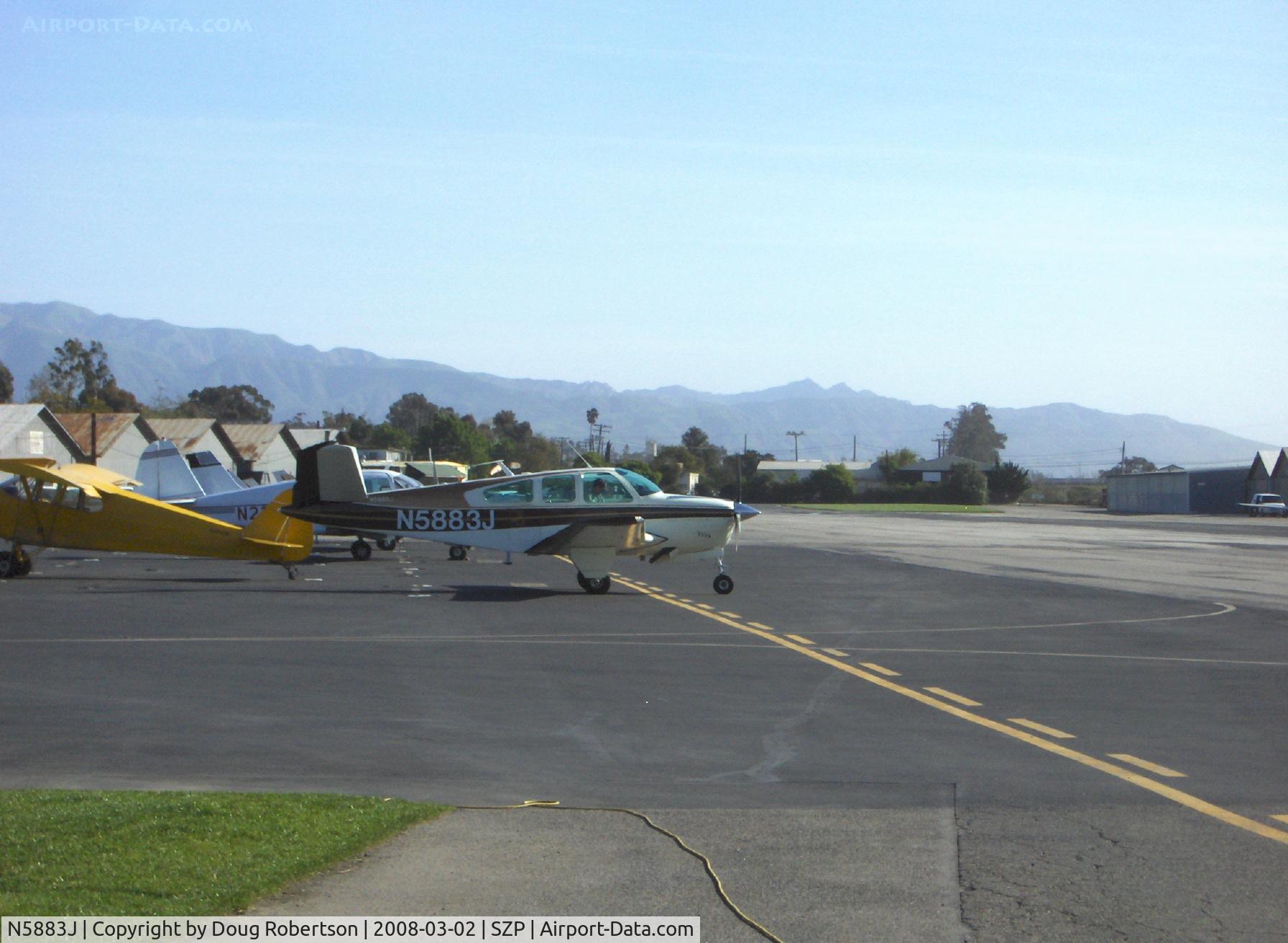 N5883J, 1965 Beech S35 Bonanza C/N D-7874, 1965 Beech S35 BONANZA, Continental IO-520-B 285 Hp