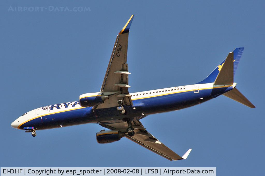 EI-DHF, 2005 Boeing 737-8AS C/N 33575, inbound from BCN as FR 9014