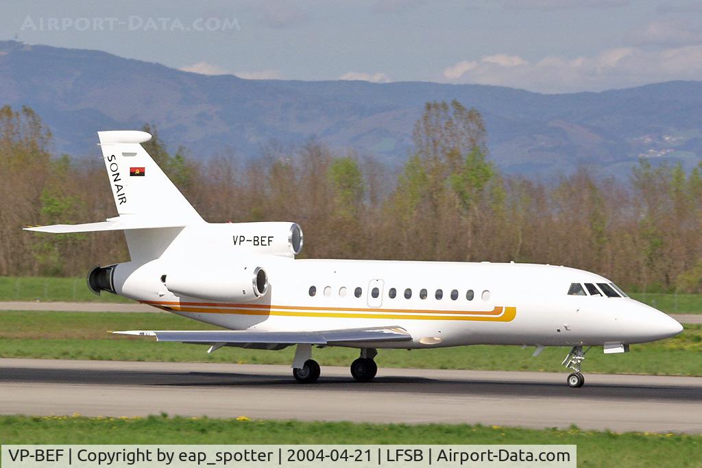 VP-BEF, 2004 Dassault Falcon 900EX C/N 130, departing rwy 16