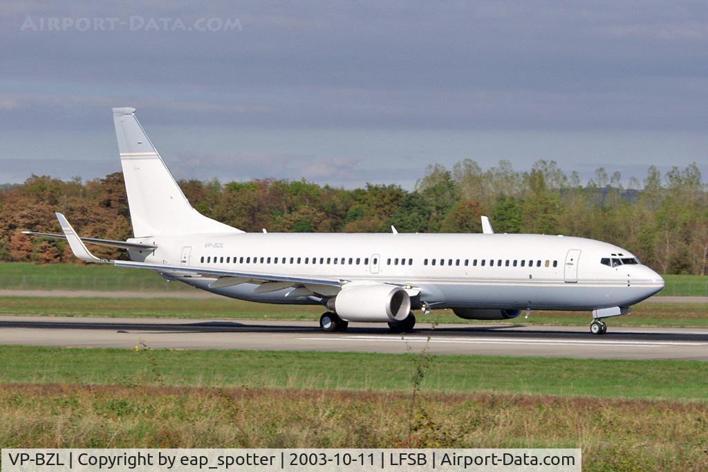 VP-BZL, 2001 Boeing 737-8DV C/N 32915, departing on rwy 16