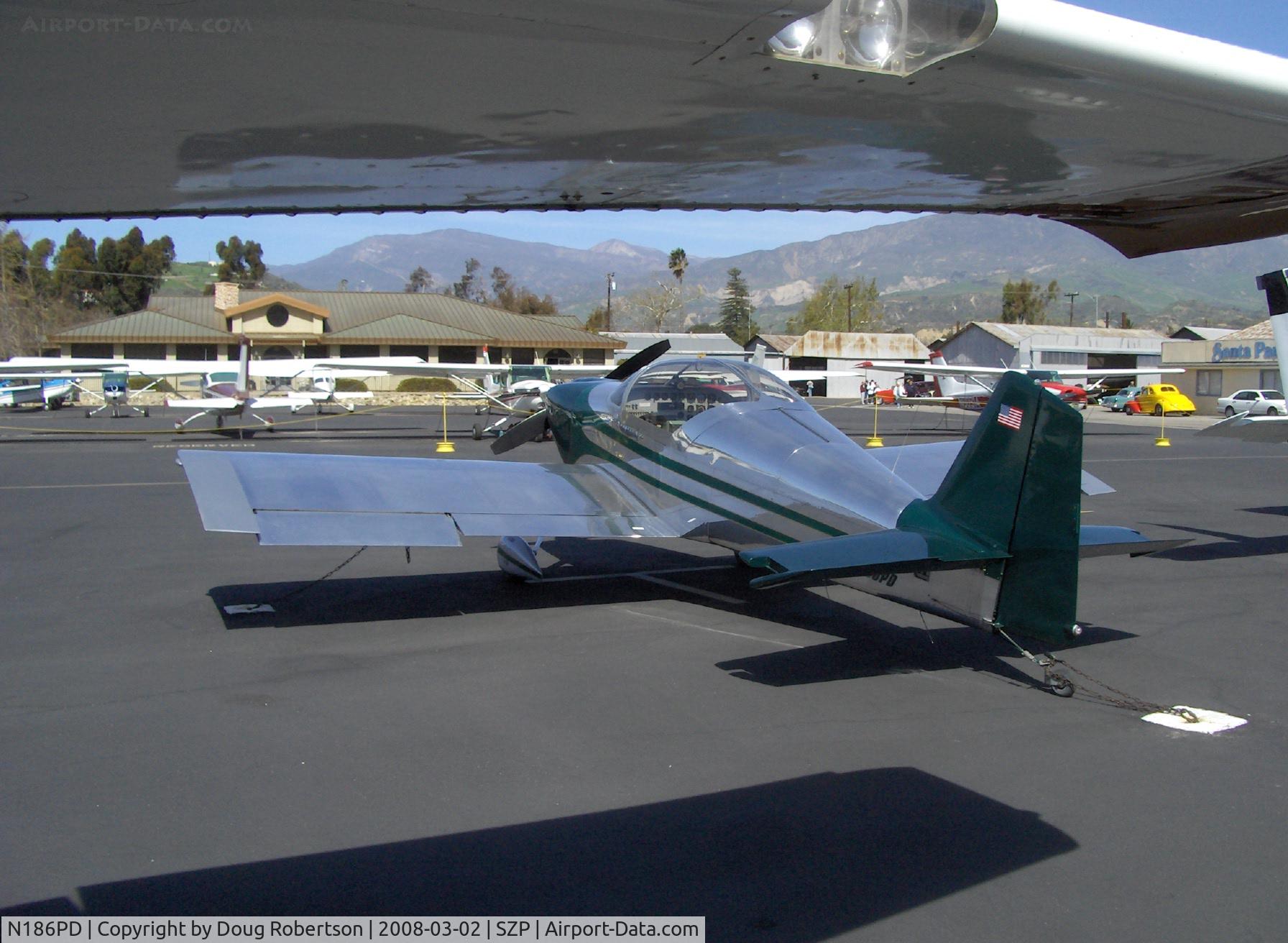 N186PD, 1999 Vans RV-6 C/N 22096, 1999 Johnson/Albrecht VAN's RV-6