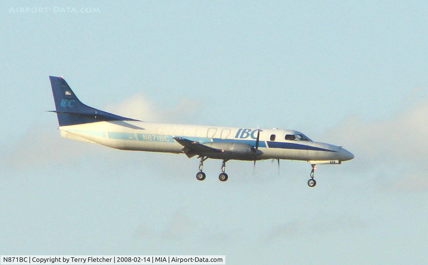 N871BC, 1986 Fairchild SA-227AC Metro III C/N AC-659B, IBC Metro operated as N2693C with five different operators before taking up its current marks