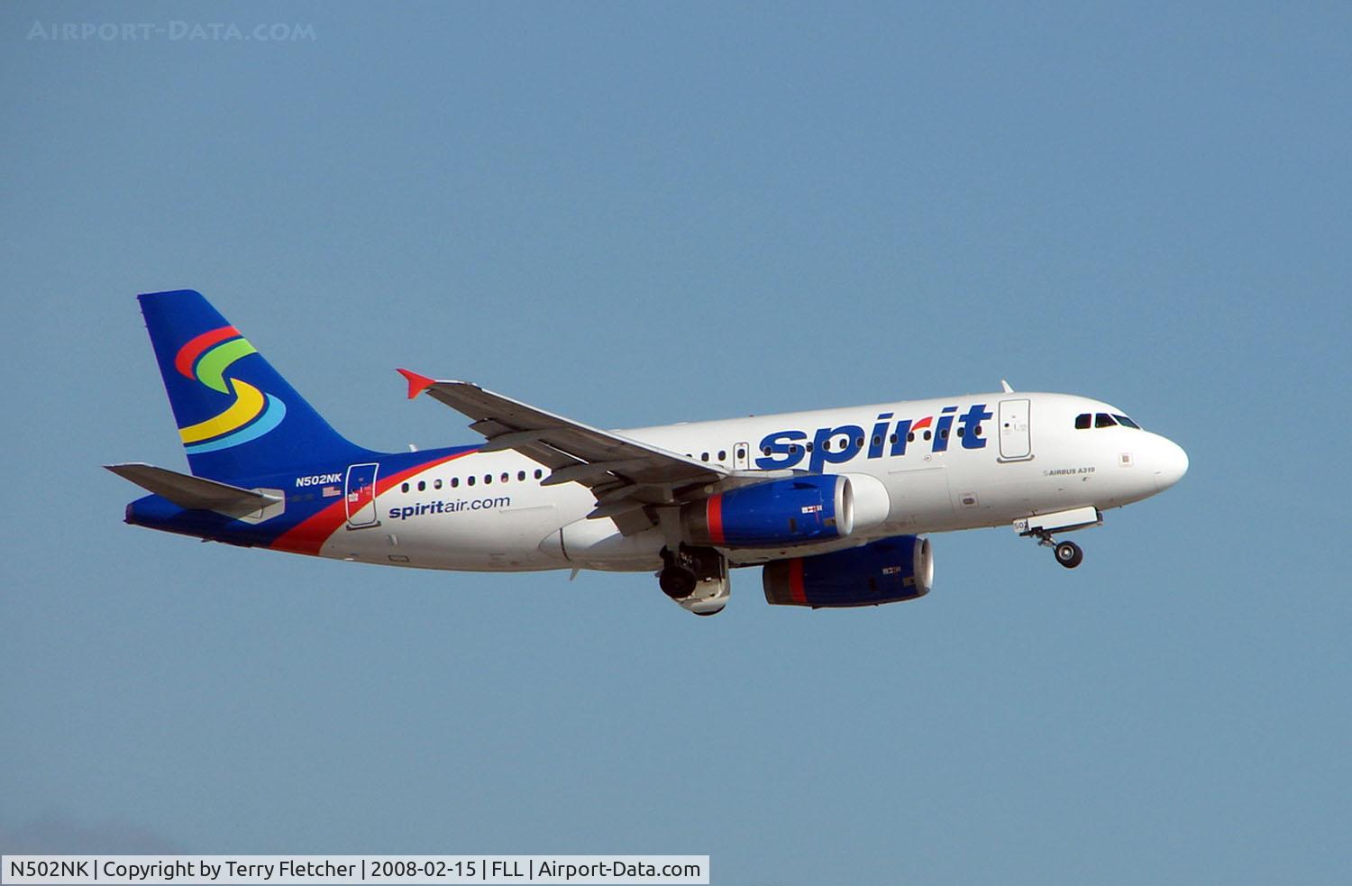 N502NK, 2005 Airbus A319-132 C/N 2433, Spirit A319 displaying the new colour scheme