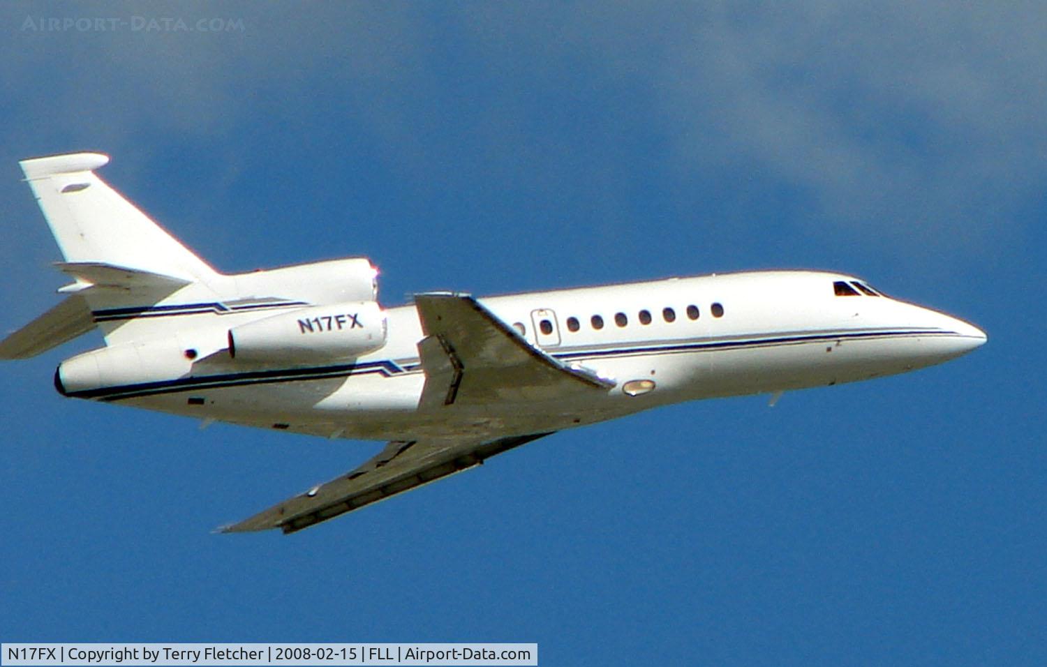 N17FX, 1998 Dassault Falcon 900EX C/N 29, Falcon 900EX climbs out of FLL