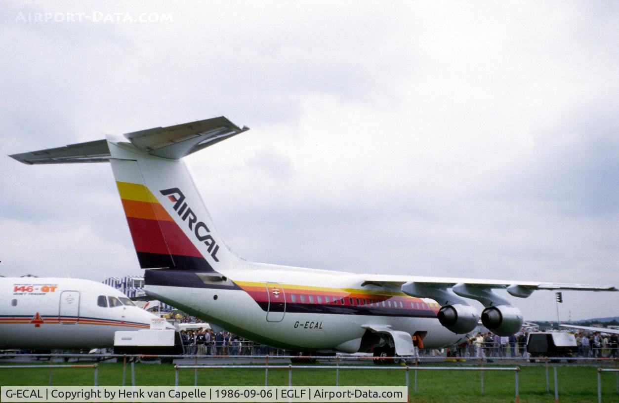 G-ECAL, 1986 British Aerospace BAe.146-200 C/N E2058, BAe 146 G-ECAL. Was to become AirCal N148AC.