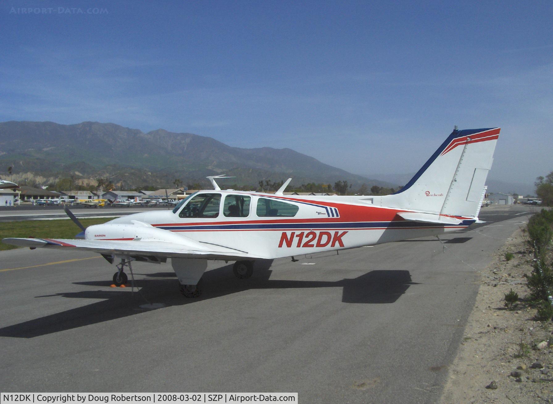 N12DK, 1967 Beech C55 Baron (95-C55) C/N TE-290, 1967 Beech 95 C55 BARON, two Continental IO-520-C 285 Hp each