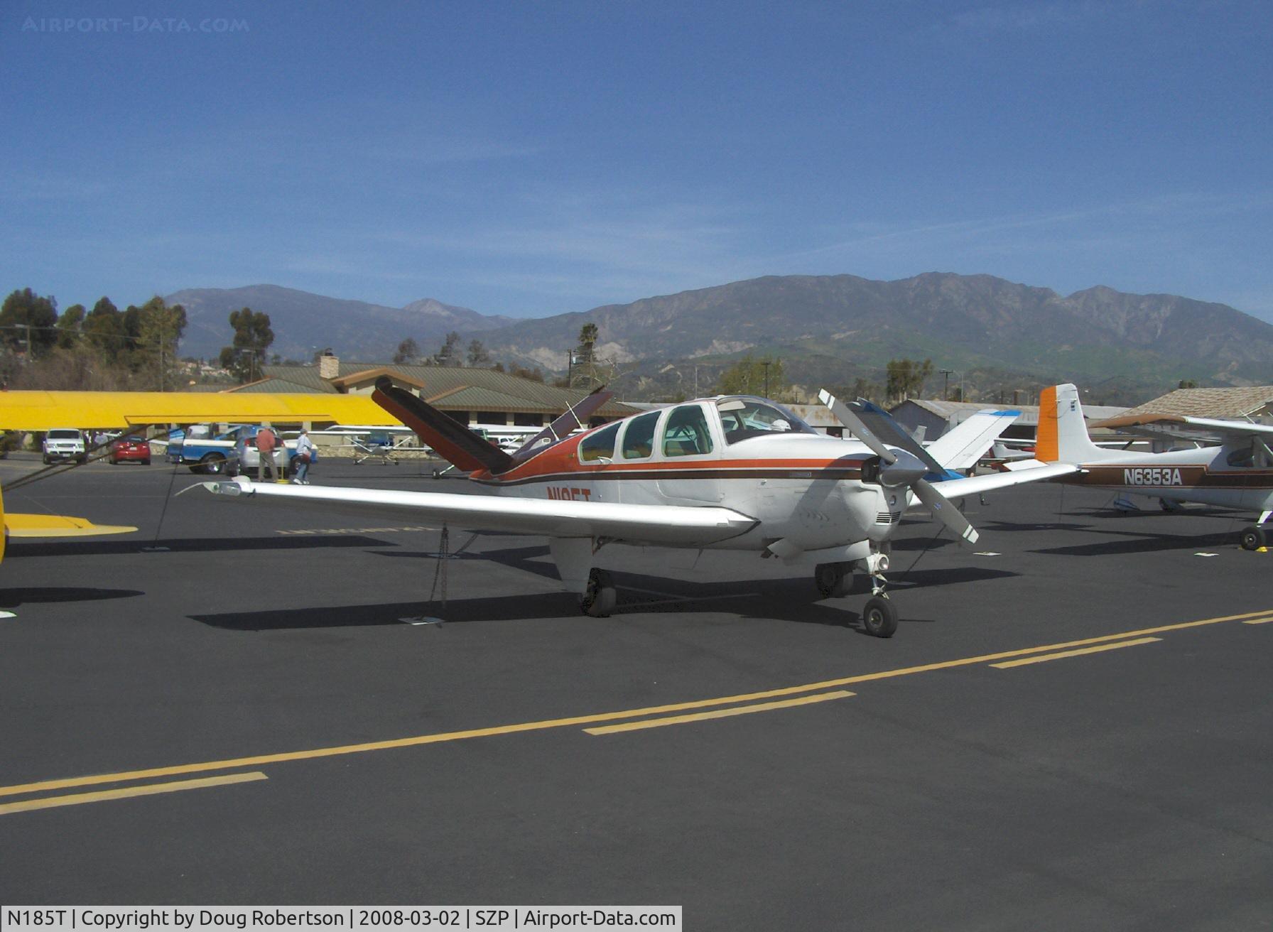 N185T, 1974 Beech V35B Bonanza C/N D-9672, 1974 Beech V35B BONANZA, Continental IO-520-B 285 Hp