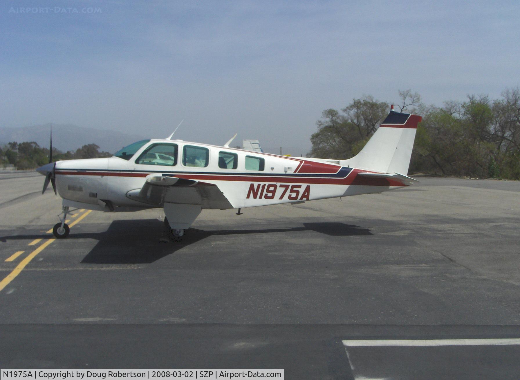 N1975A, 1976 Beech A36 Bonanza 36 C/N E-860, 1976 Beech A36 BONANZA, Continental IO-520 285 Hp