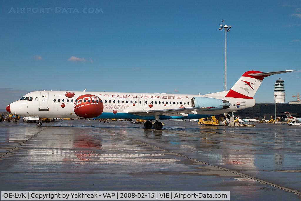 OE-LVK, 1992 Fokker 100 (F-28-0100) C/N 11397, Austrian Arrows Fokker 100