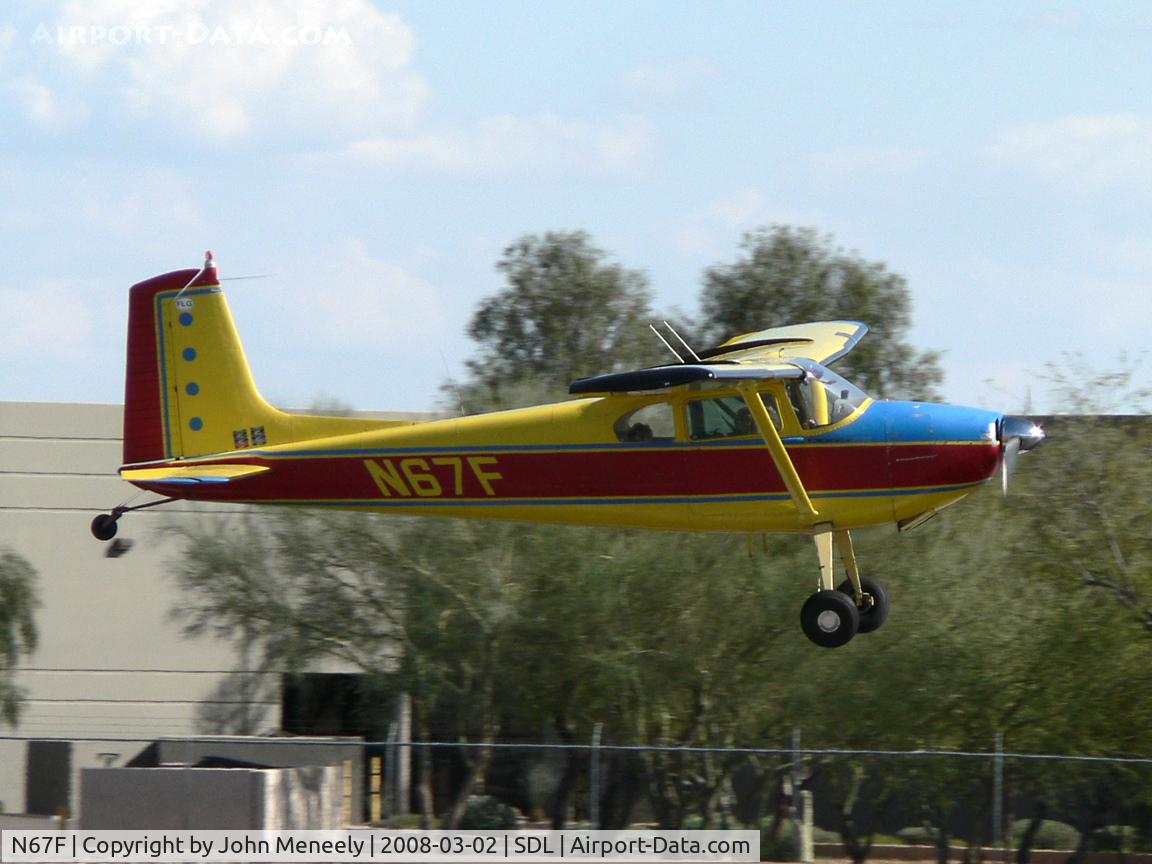 N67F, 1953 Cessna 180 C/N 30343, A windy day at SDL