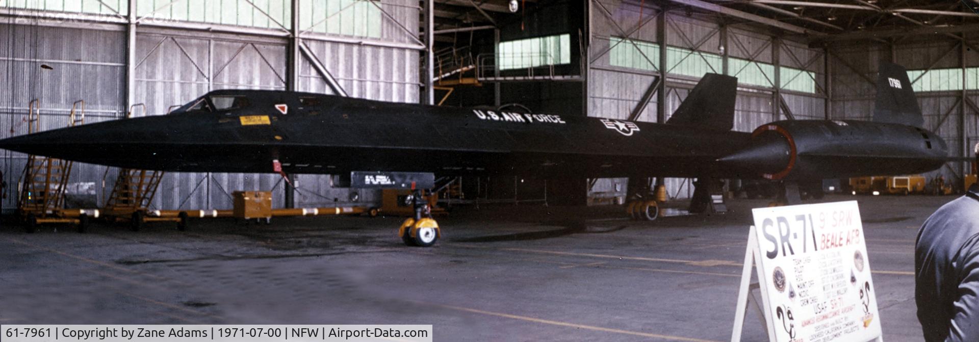 61-7961, 1961 Lockheed SR-71A Blackbird C/N 2012, SR-71A at Carswell AFB airshow - Photomerge of 2 shots.