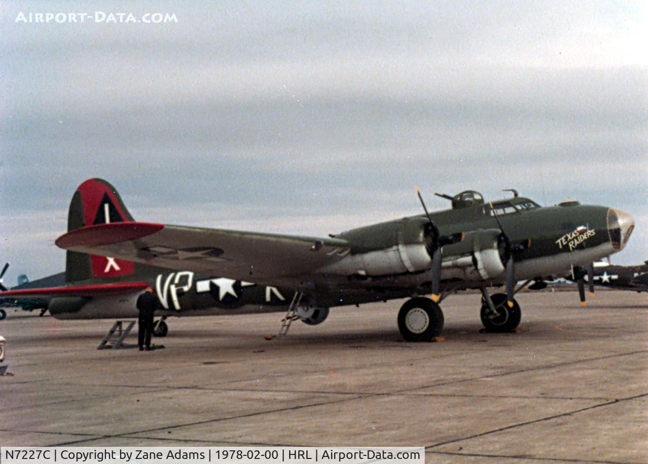N7227C, 1944 Boeing B-17G Fortress C/N 32513, Texas Raiders at Harlingen