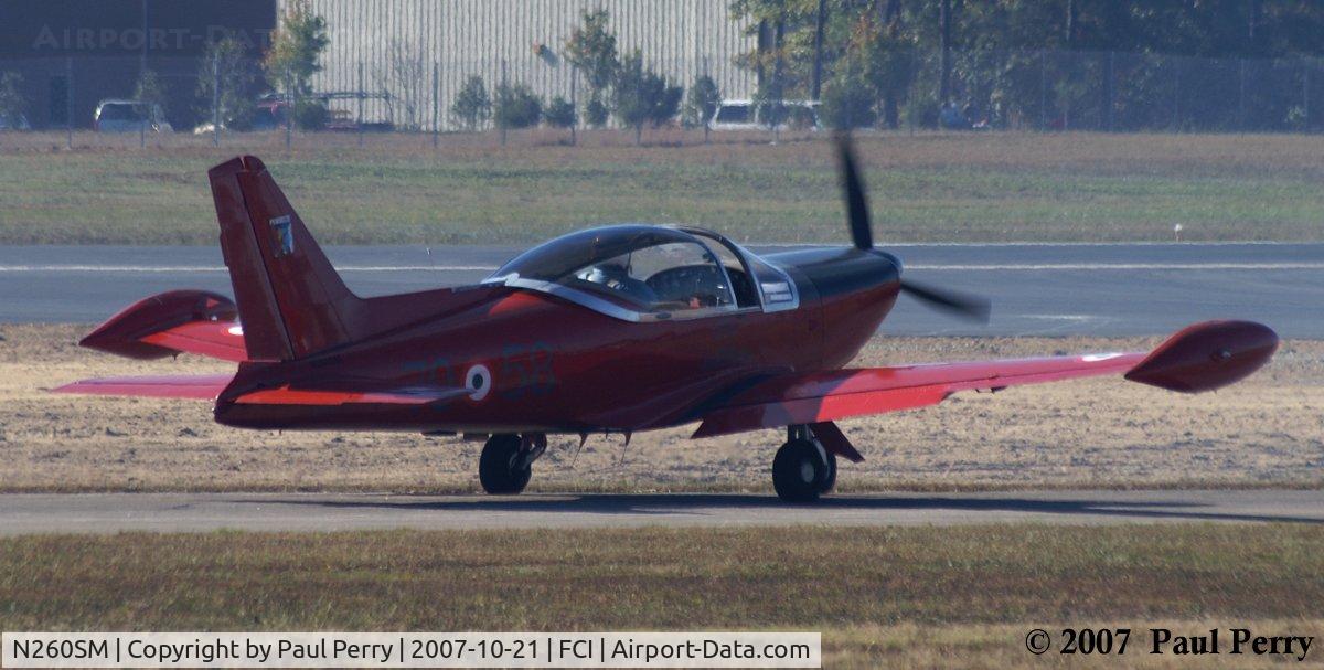 N260SM, 1970 SIAI-Marchetti F-260 C/N 2-40, Taxiing back out, for departure if my memory serves correctly