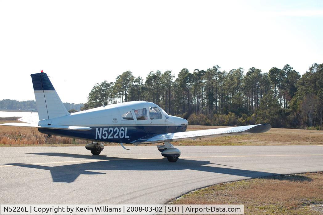 N5226L, 1967 Piper PA-28-180 C/N 28-4520, N5226L preparing for takeoff at Oak Island Airport (KSUT)