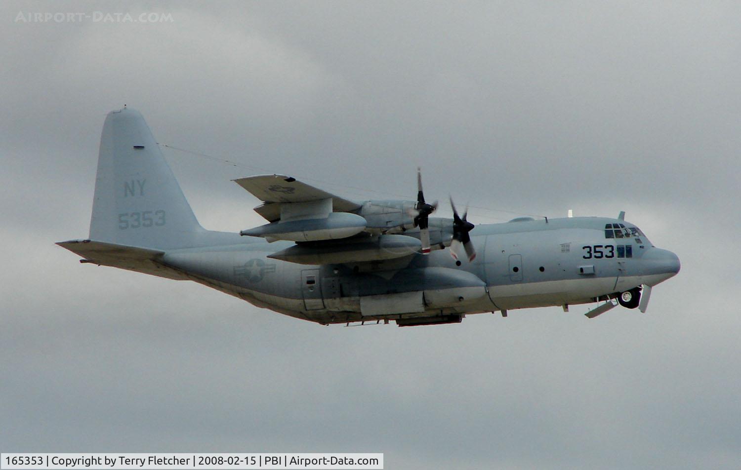165353, Lockheed Martin KC-130T Hercules C/N 382-5412, US Marines Hercules climbs out of West Palm Beach