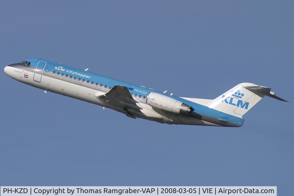 PH-KZD, 1997 Fokker 70 (F-28-0070) C/N 11582, KLM - Royal Dutch Airlines Fokker 70