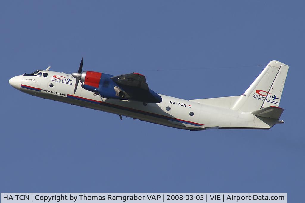 HA-TCN, 1977 Antonov An-26 C/N 97307705, CityLine Hungary Antonov 26
