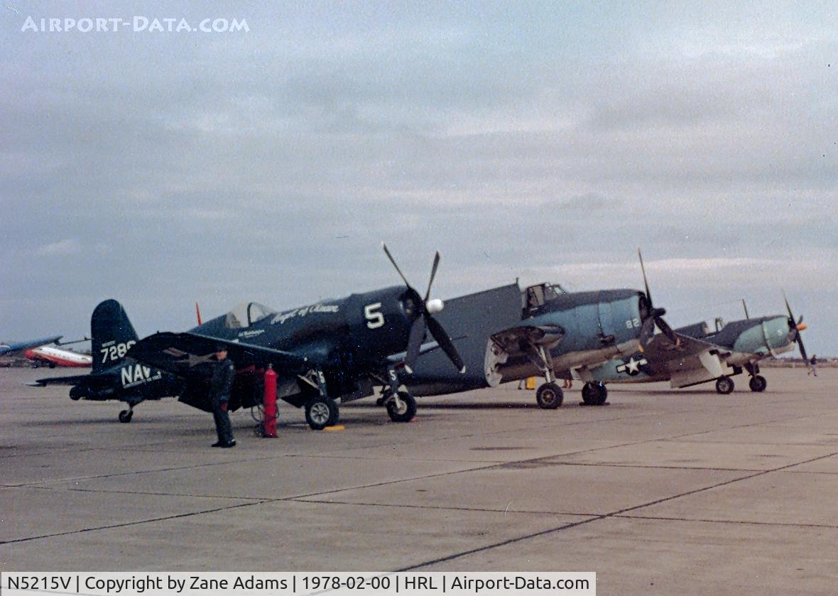 N5215V, 1945 Vought F4U-4 Corsair C/N 9440, CAF Corsair on the ramp with thier Avenger and Helldiver