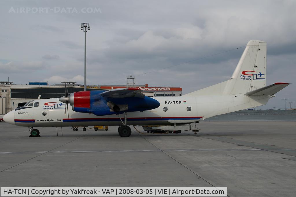 HA-TCN, 1977 Antonov An-26 C/N 97307705, Cityline Hungary Antonov 26