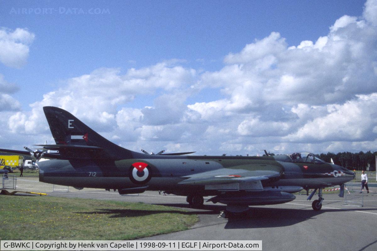 G-BWKC, 1959 Hawker Hunter F.58 C/N 41H-697394, Hawker Hunter in Royal Jordanian Air Force livery (ex Swiss Air Force J-4025).
