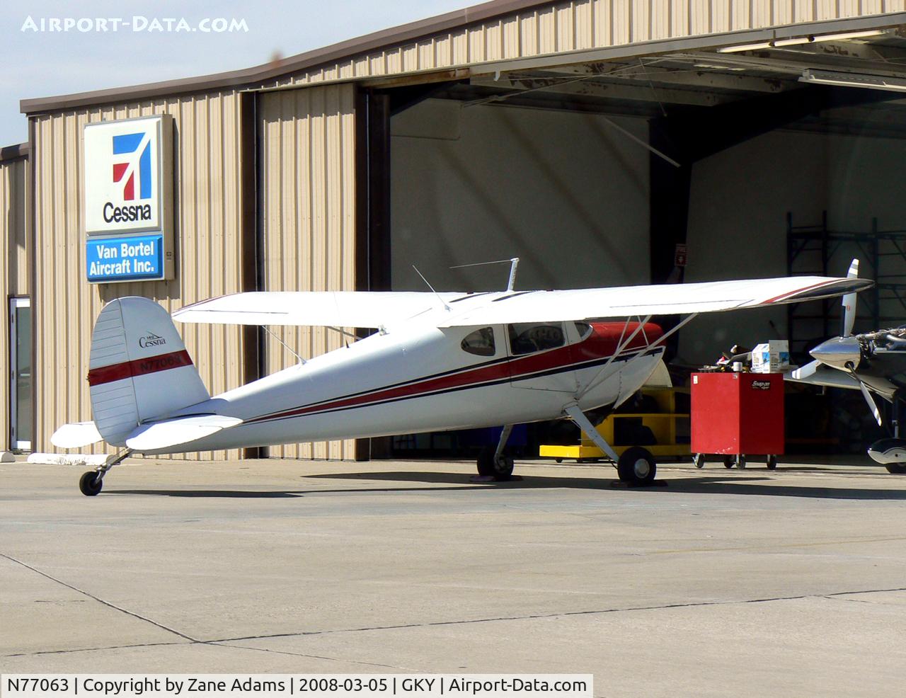 N77063, 1946 Cessna 140 C/N 11517, At Arlington Municipal