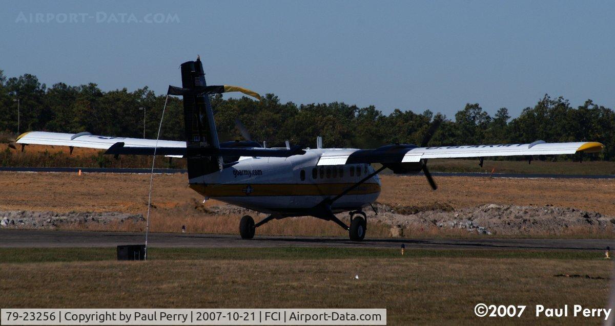 79-23256, De Havilland Canada UV-18A Twin Otter C/N 681, You can see by the windsock, the jumpers had a little breeze