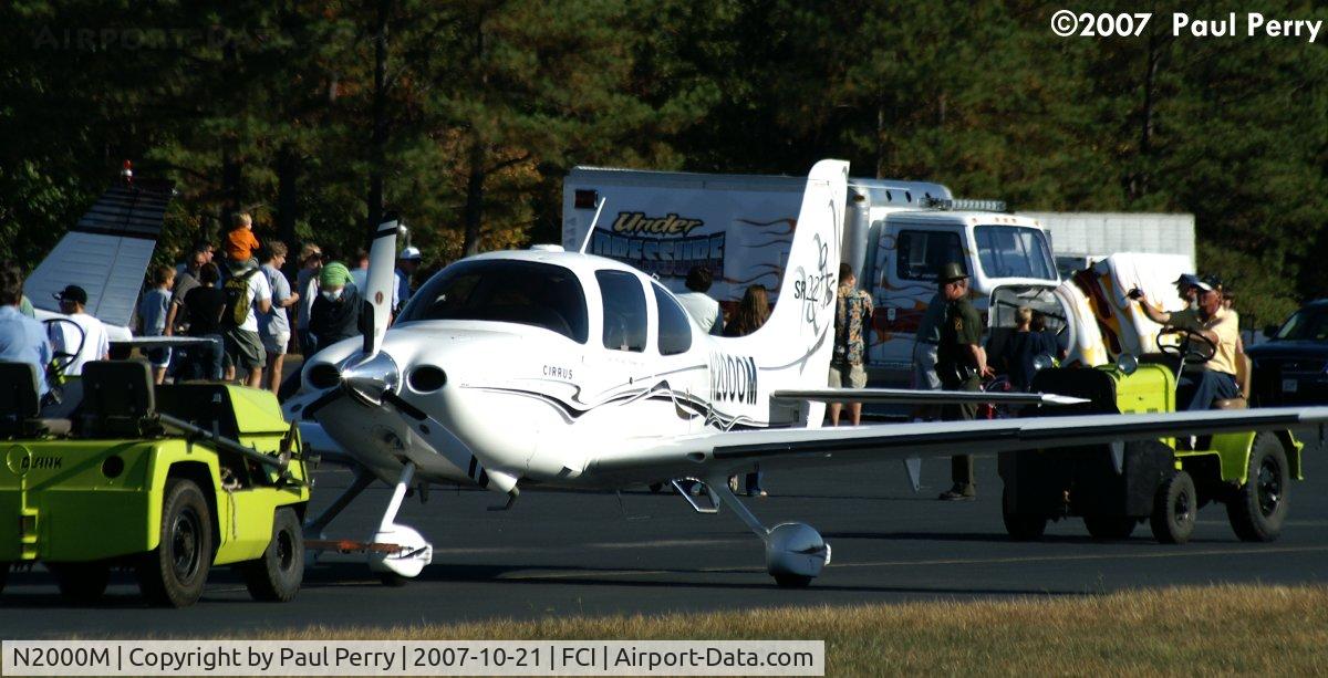 N2000M, 2005 Cirrus SR22 C/N 1475, The Patty-Wagon getting towed out