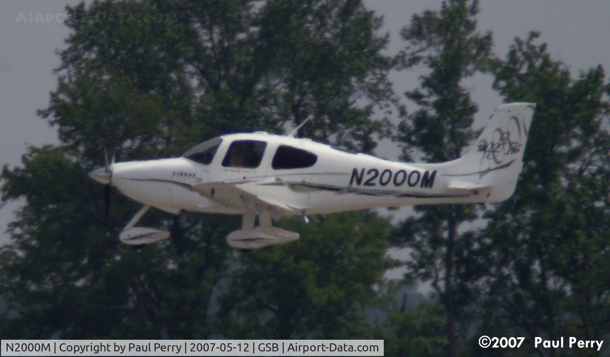 N2000M, 2005 Cirrus SR22 C/N 1475, Patty outbound from Seymour Johnson AFB