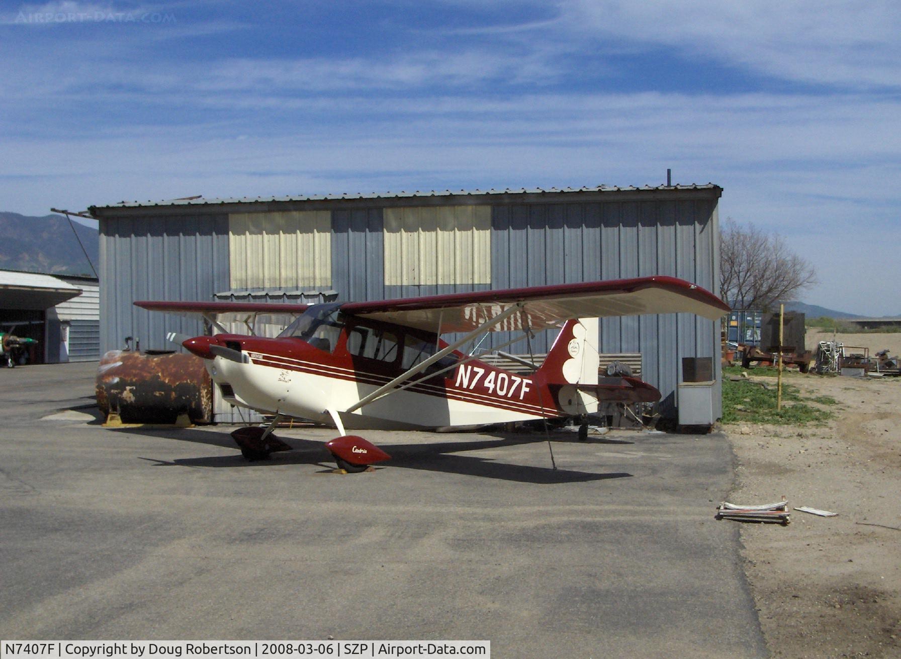 N7407F, 1999 American Champion 7GCAA Adventure Citabria C/N 416-98, 1999 American Champion 7GCAA ADVENTURE, Lycoming O-320-B2B 160 Hp