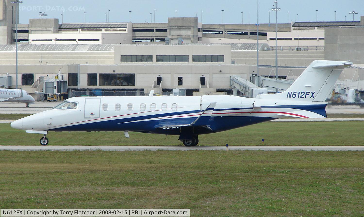 N612FX, 2005 Learjet 45 C/N 2039, The business aircraft traffic at West Palm Beach on the Friday before President's Day always provides the aviation enthusiast / photographer with a treat