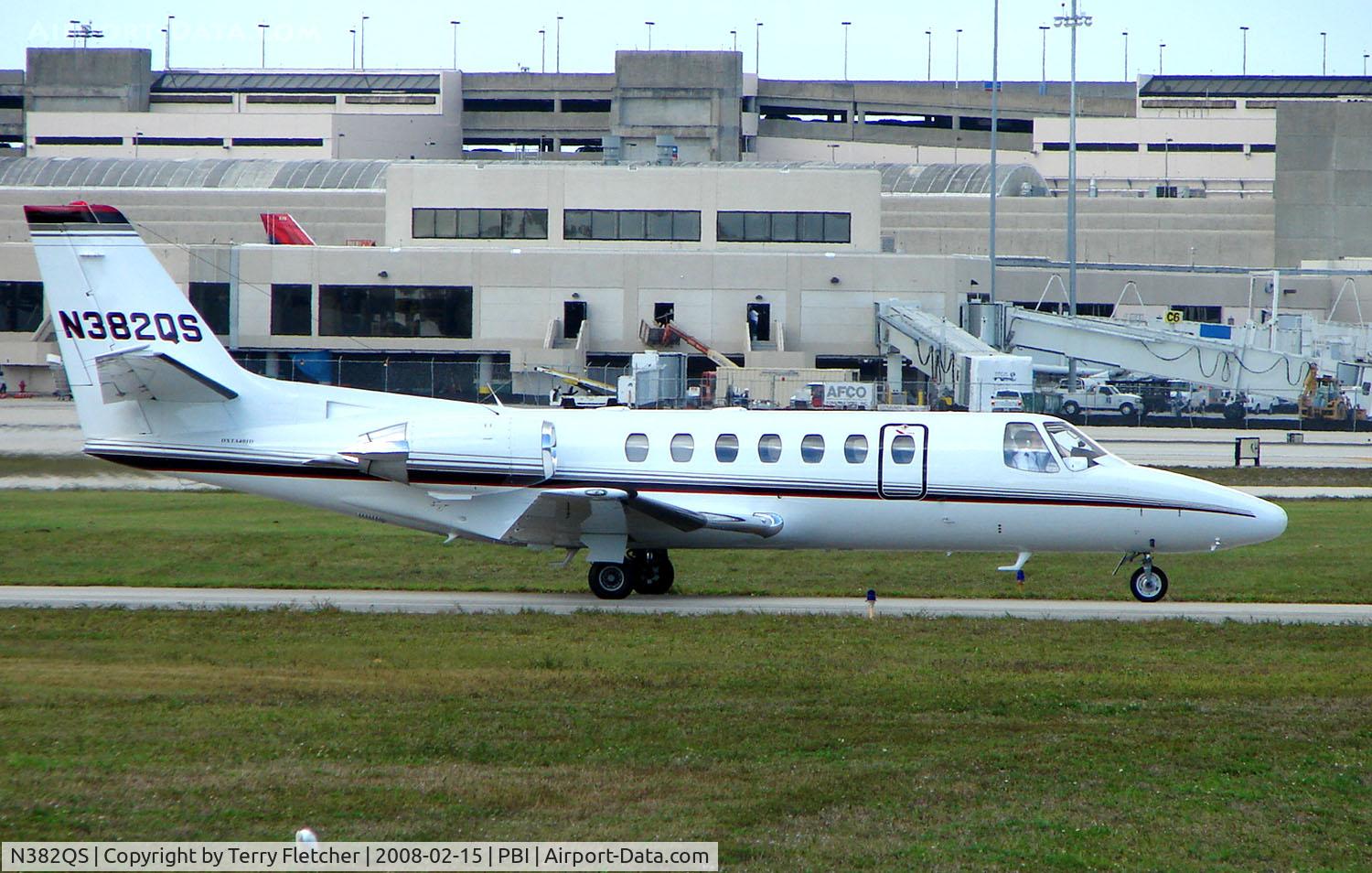 N382QS, 2008 Cessna 680 Citation Sovereign C/N 680-0245, The business aircraft traffic at West Palm Beach on the Friday before President's Day always provides the aviation enthusiast / photographer with a treat