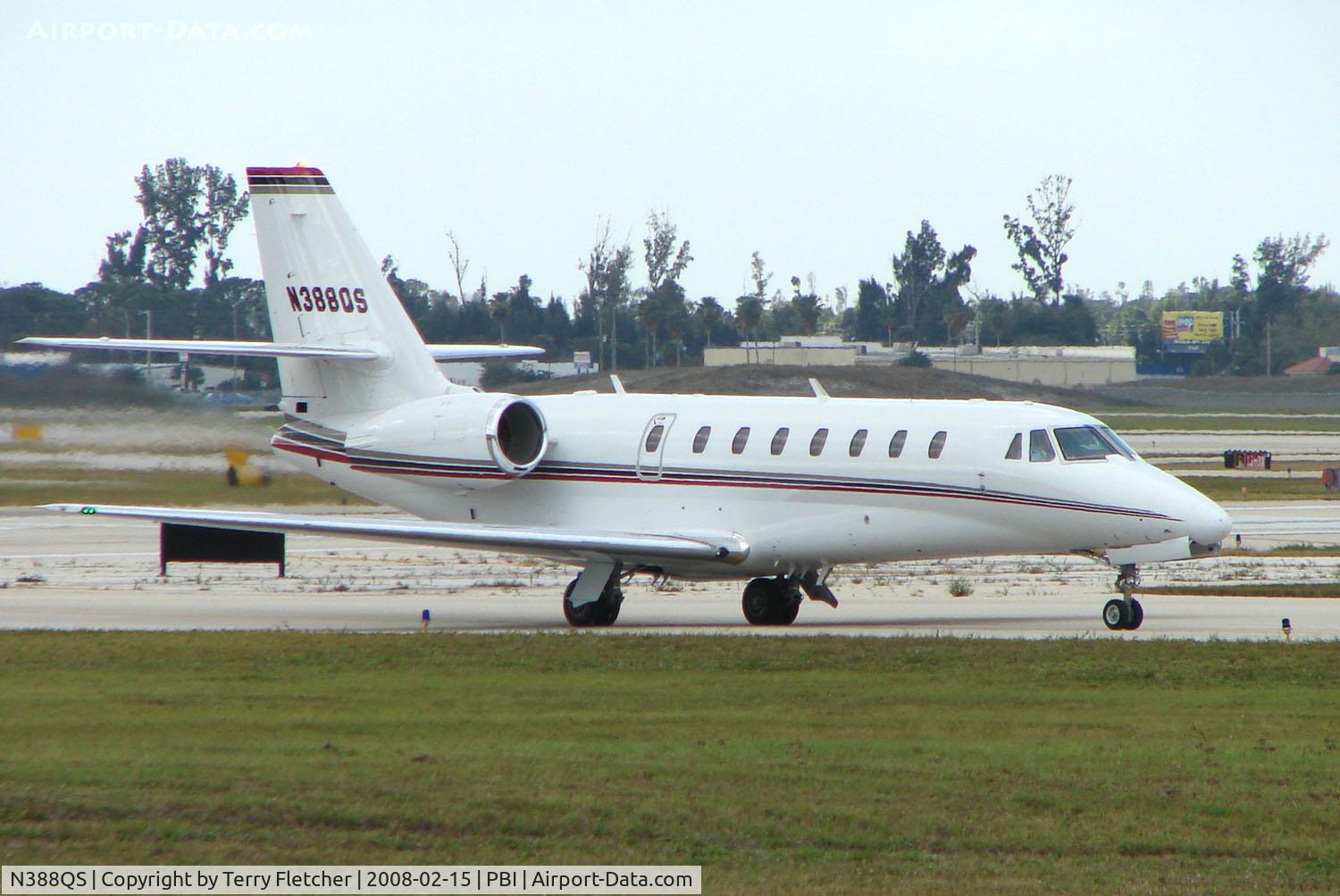 N388QS, 2006 Cessna 680 Citation Sovereign C/N 680-0113, The business aircraft traffic at West Palm Beach on the Friday before President's Day always provides the aviation enthusiast / photographer with a treat