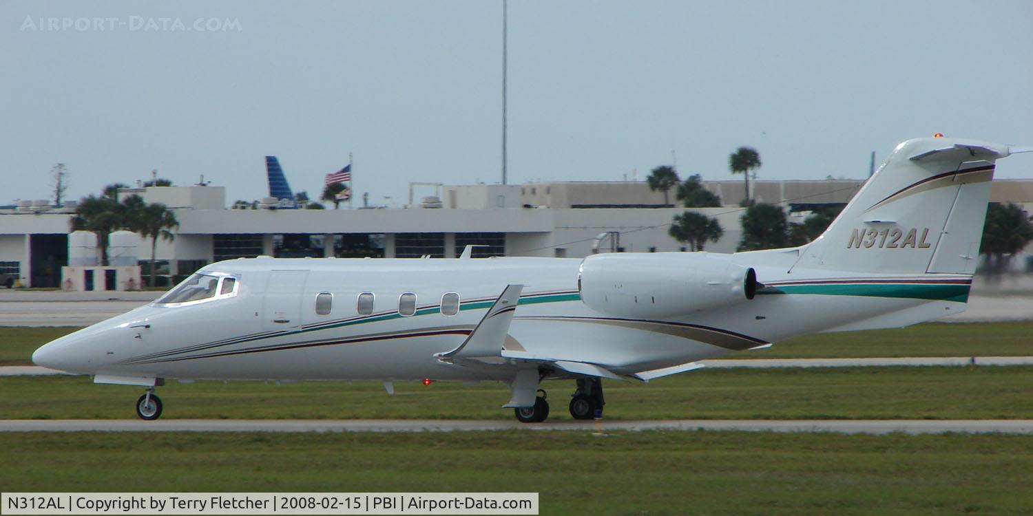 N312AL, 2001 Learjet 60 C/N 225, The business aircraft traffic at West Palm Beach on the Friday before President's Day always provides the aviation enthusiast / photographer with a treat