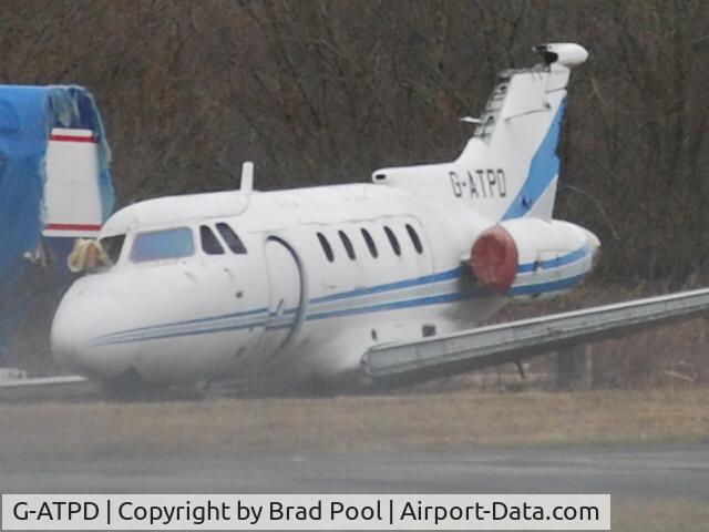 G-ATPD, 1966 Hawker Siddeley HS.125 Series 1B/522 C/N 25085, Never to fly again!!