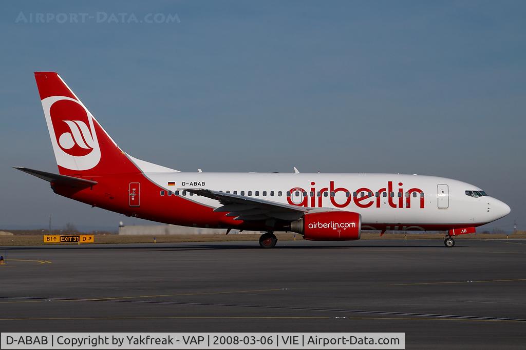 D-ABAB, 2001 Boeing 737-76Q C/N 30277, Air Berlin Boeing 737-700