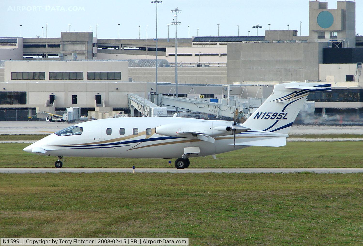 N159SL, 2006 Piaggio P-180 Avanti II C/N 1121, The business aircraft traffic at West Palm Beach on the Friday before President's Day always provides the aviation enthusiast / photographer with a treat