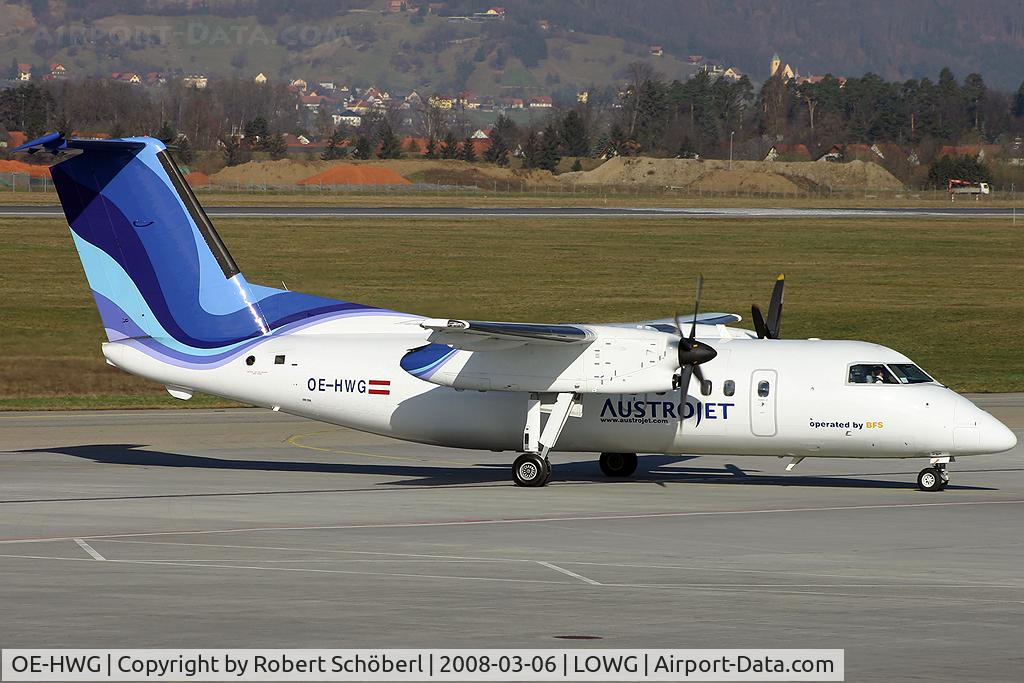 OE-HWG, 1991 De Havilland Canada DHC-8-102 Dash 8 C/N 289, First visit at LOWG
