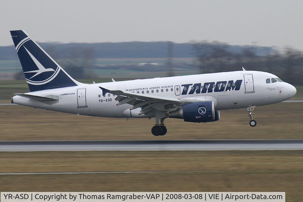 YR-ASD, 2007 Airbus A318-111 C/N 3225, Tarom Airbus A318