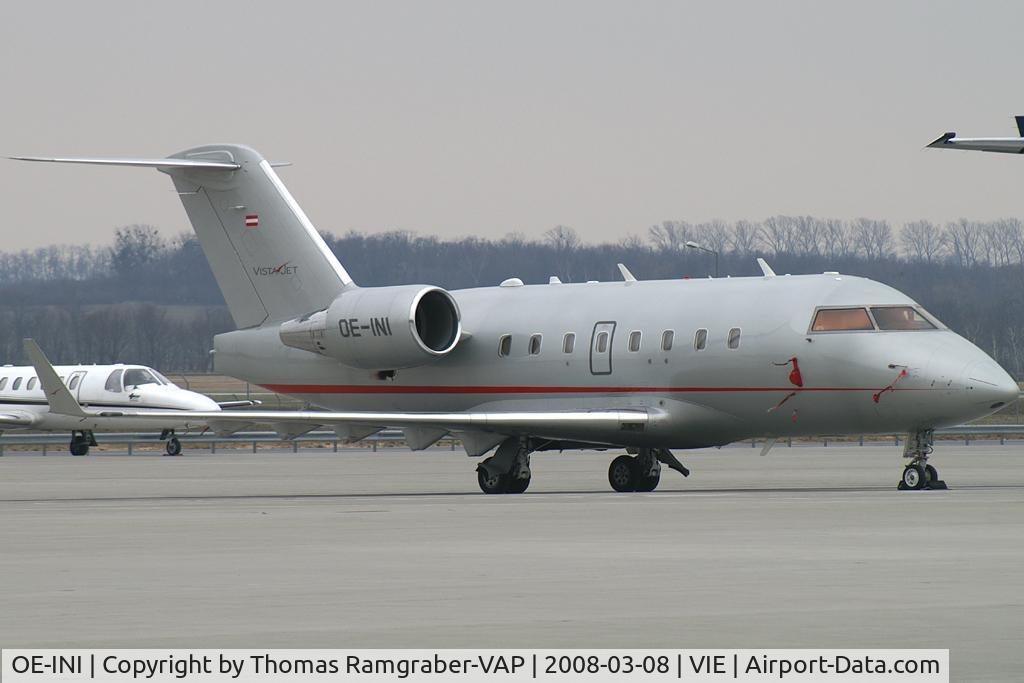 OE-INI, Canadair Challenger 604 (CL-600-2B16) C/N 5595, Vista Jet Canadair CL600 Challenger