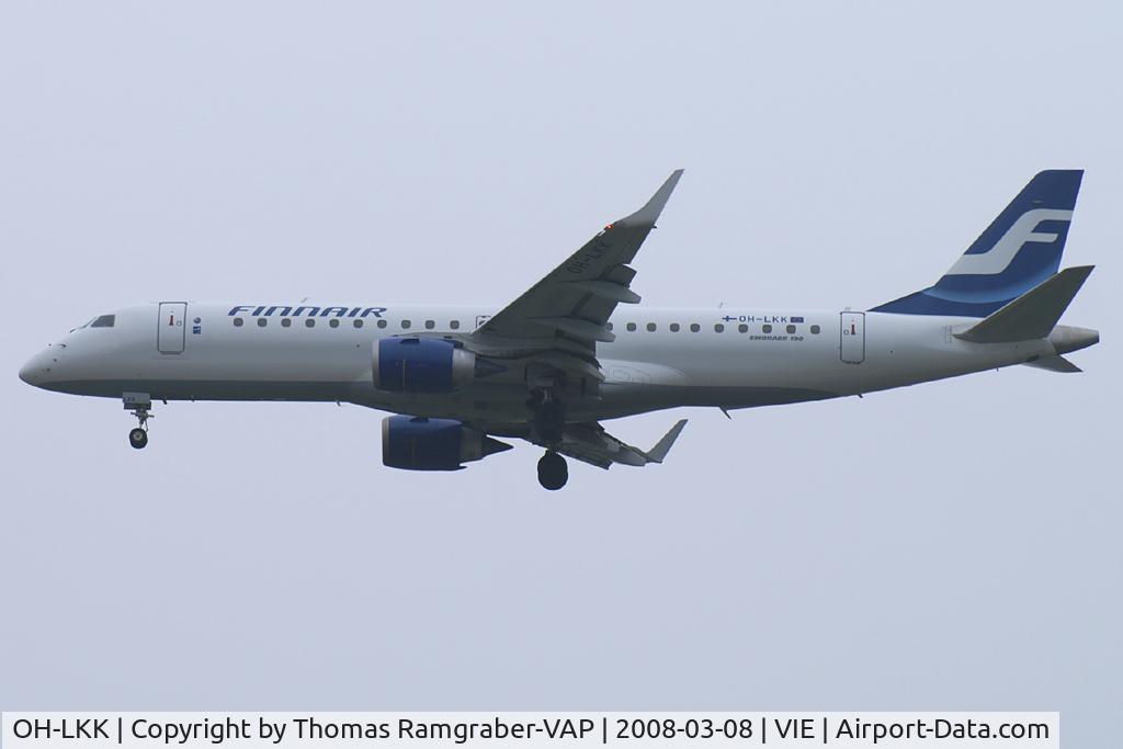 OH-LKK, 2007 Embraer 190LR (ERJ-190-100LR) C/N 19000127, Finnair Embraer 190