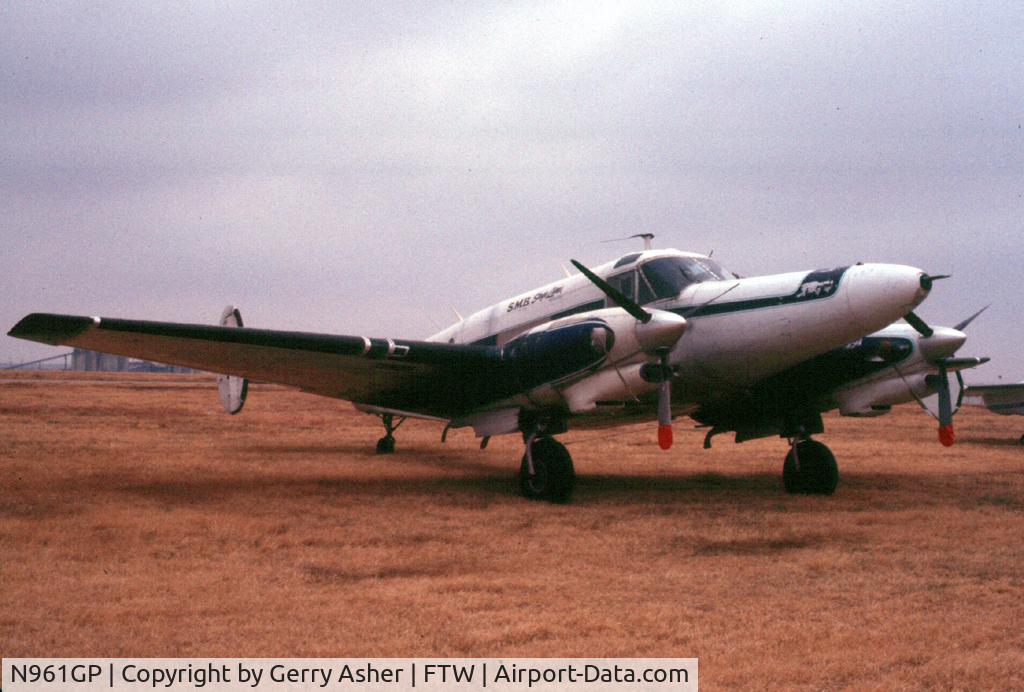 N961GP, 1961 Beech-Hamilton G18S Westwind III C/N BA-559, Taken outside SMB's maintenance hangar on the south end of Meacham Field - now occupied by the Vintage Flight Museum and the B-17G 