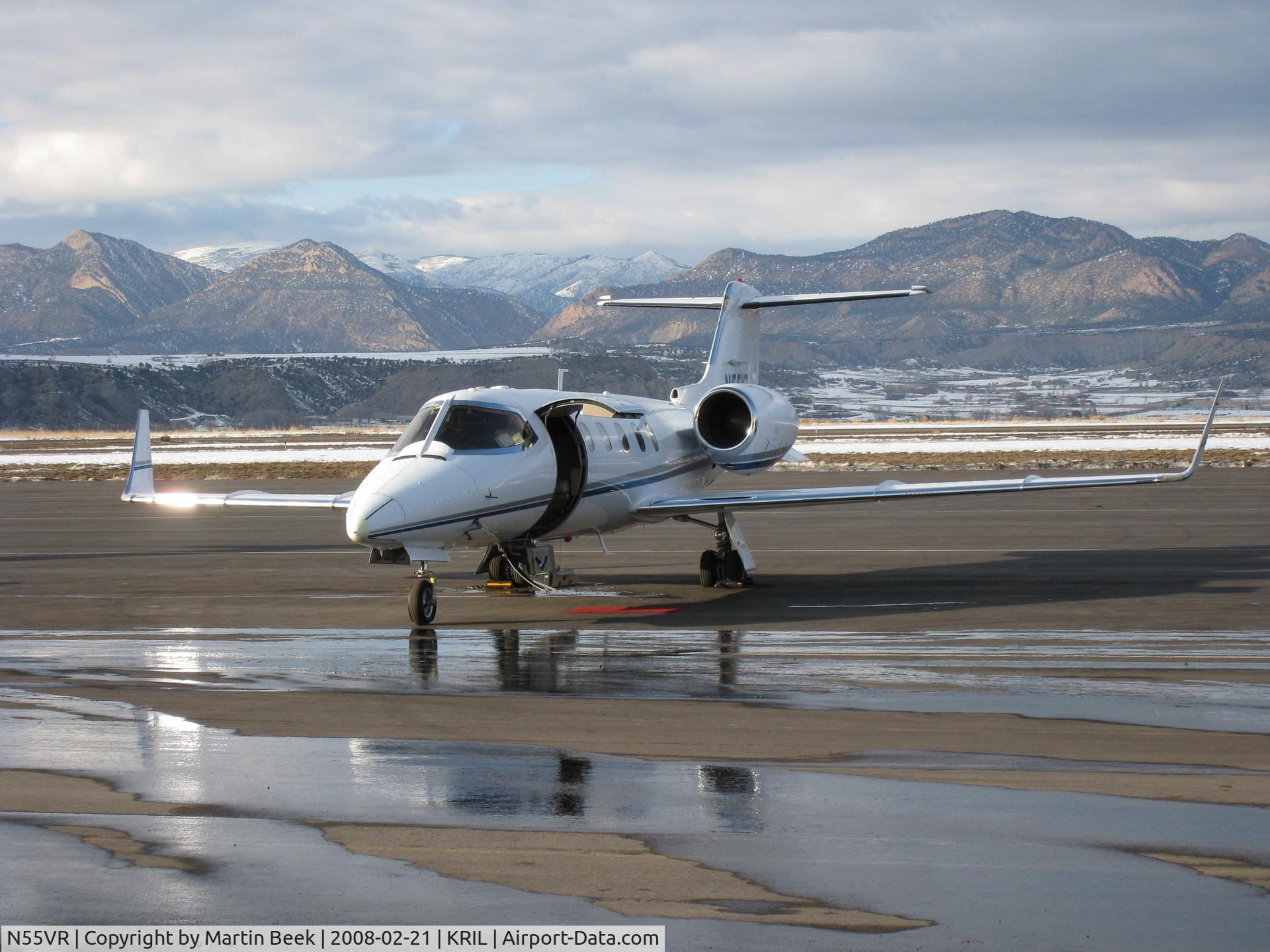 N55VR, 1993 Learjet 31 C/N 033C, N55VR @KRIL Rifle Colorado, February 2008