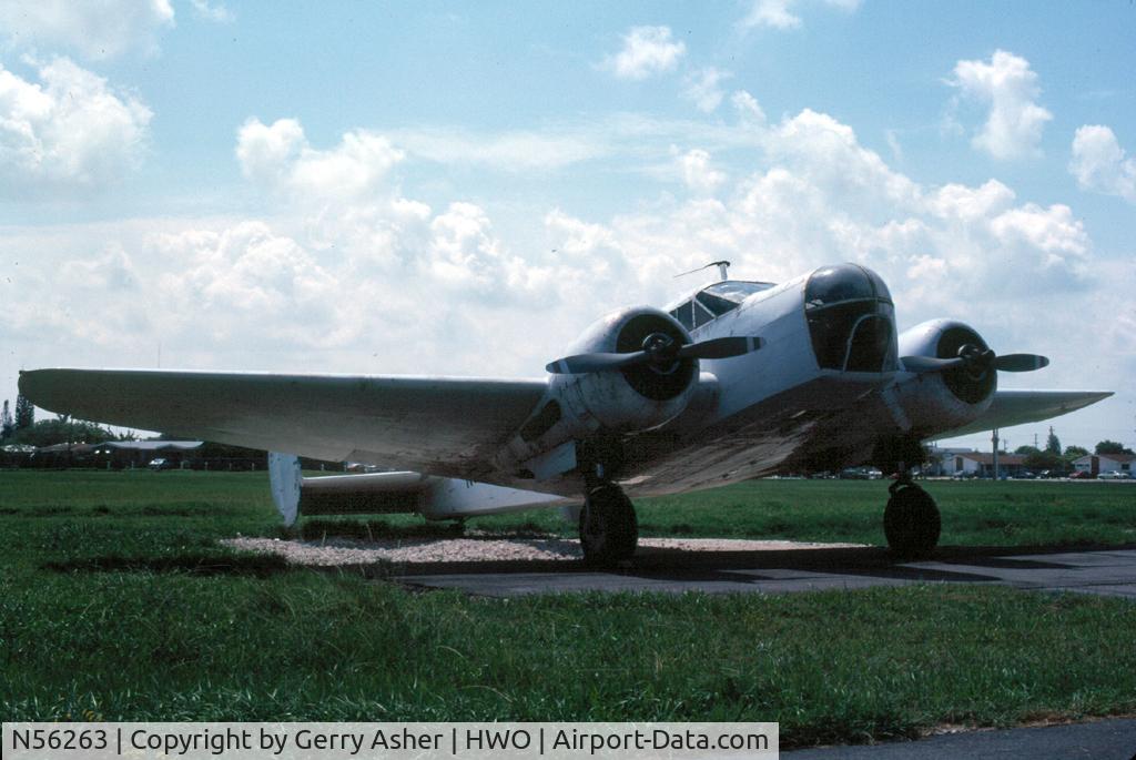 N56263, Beech AT-11 Kansan C/N 1294, Taken at Hollywood North Perry Airport in the summer of '84.
