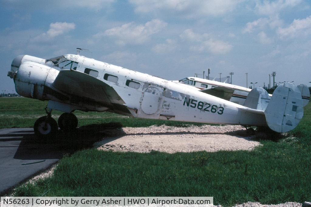N56263, Beech AT-11 Kansan C/N 1294, Taken at Hollywood North Perry Airport in the summer of '84.